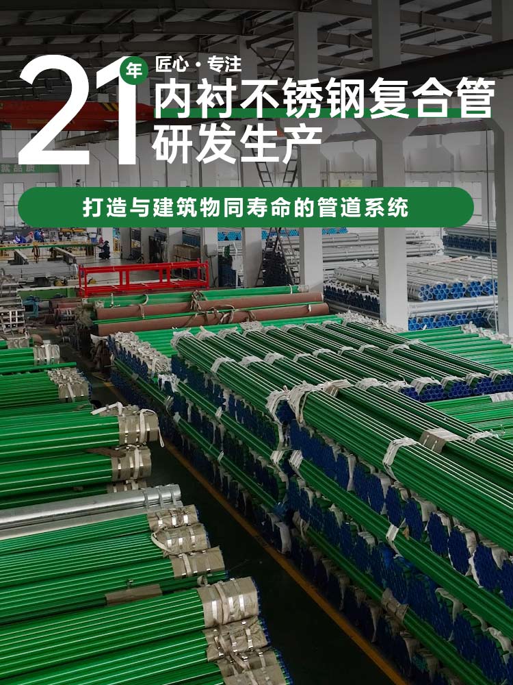 众信管业 21 匠心专注内衬不锈钢复合管研发生产